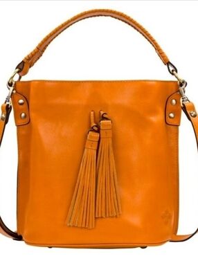 Patricia Nash Otavia Vintage Distressed Leather Bucket Bag